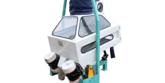 gravity grading stoner for grain processing