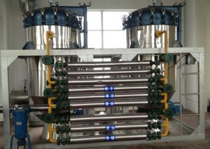 continuous oil refinery plant